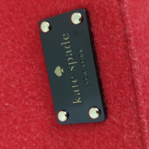 Kate Spade Red Wool & Patient Leather Shoulder Bag - Picture 8 of 12